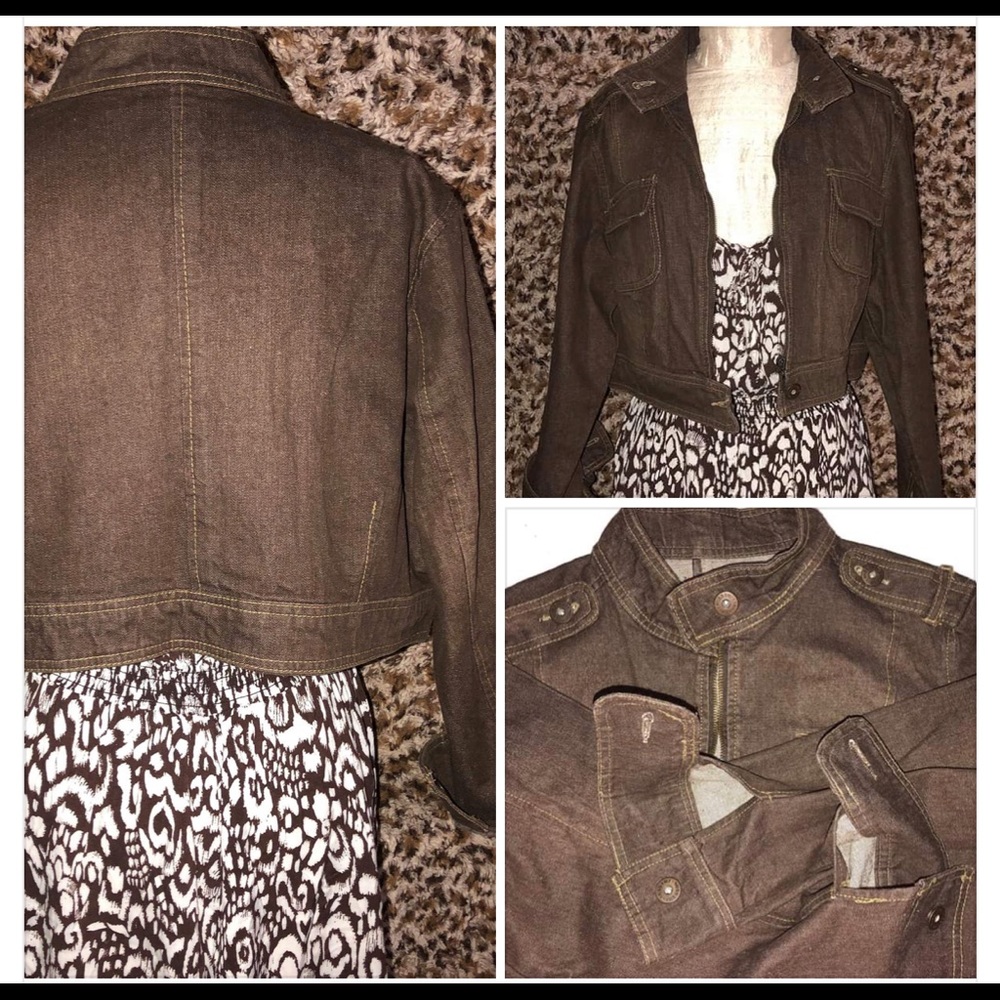 Plus Size Cropped Jacket - image 1